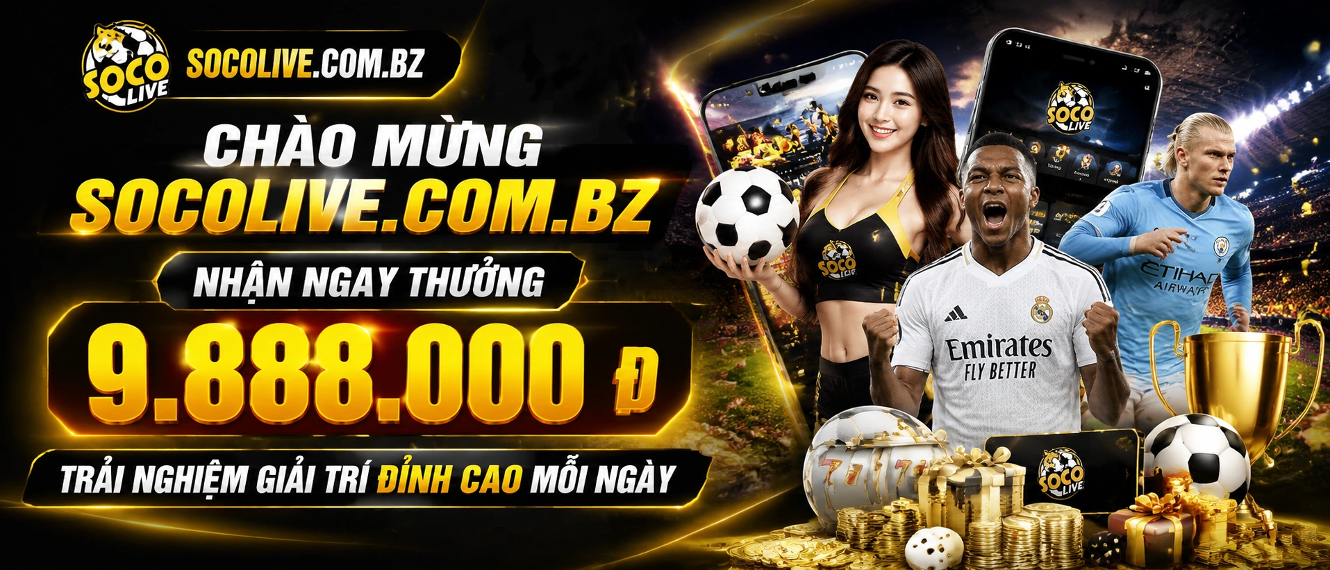 Socolive giao diện di động